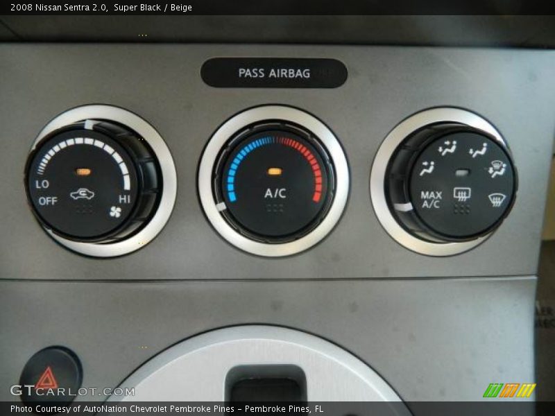 Super Black / Beige 2008 Nissan Sentra 2.0