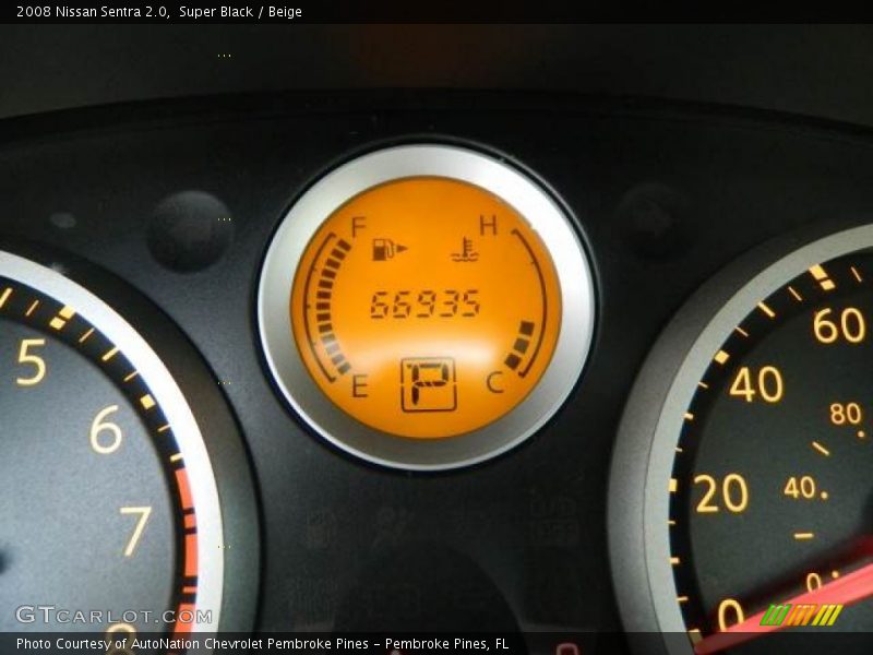 Super Black / Beige 2008 Nissan Sentra 2.0