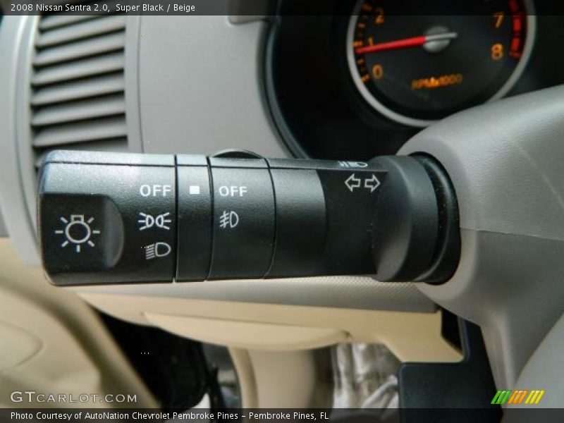 Super Black / Beige 2008 Nissan Sentra 2.0