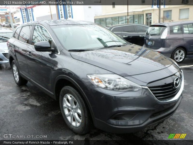 Meteor Gray Mica / Black 2013 Mazda CX-9 Sport AWD
