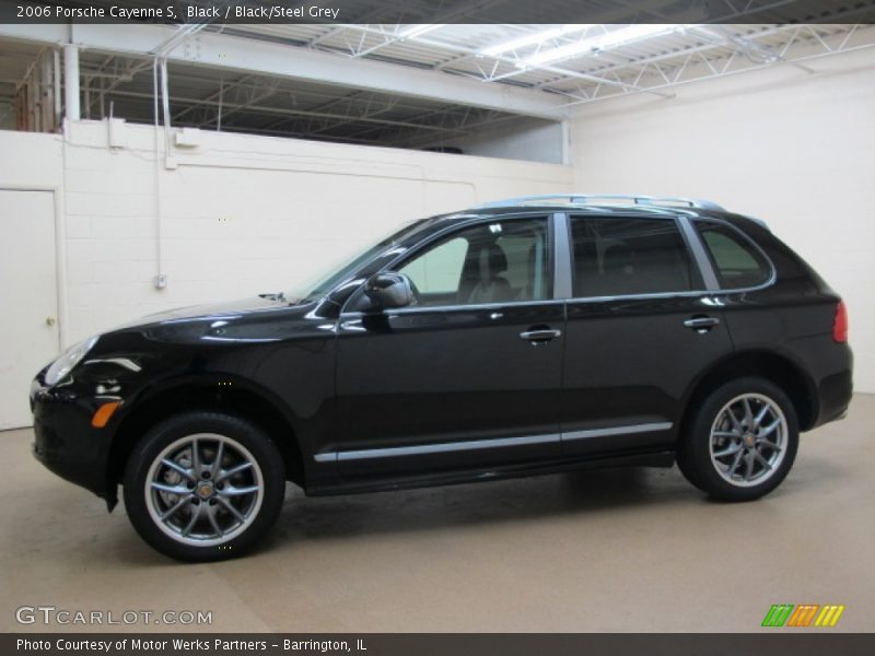 Black / Black/Steel Grey 2006 Porsche Cayenne S