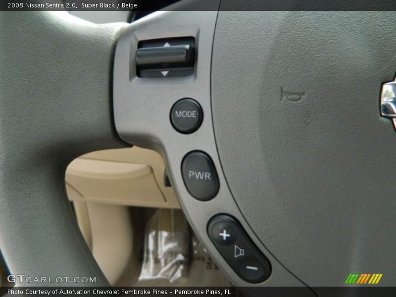 Super Black / Beige 2008 Nissan Sentra 2.0