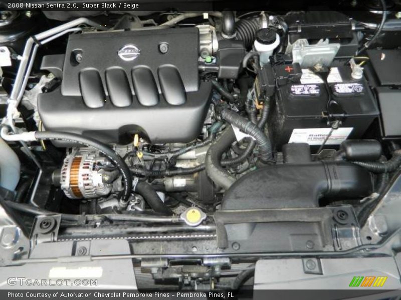 Super Black / Beige 2008 Nissan Sentra 2.0