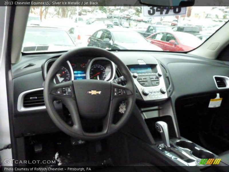 Silver Ice Metallic / Jet Black 2013 Chevrolet Equinox LS