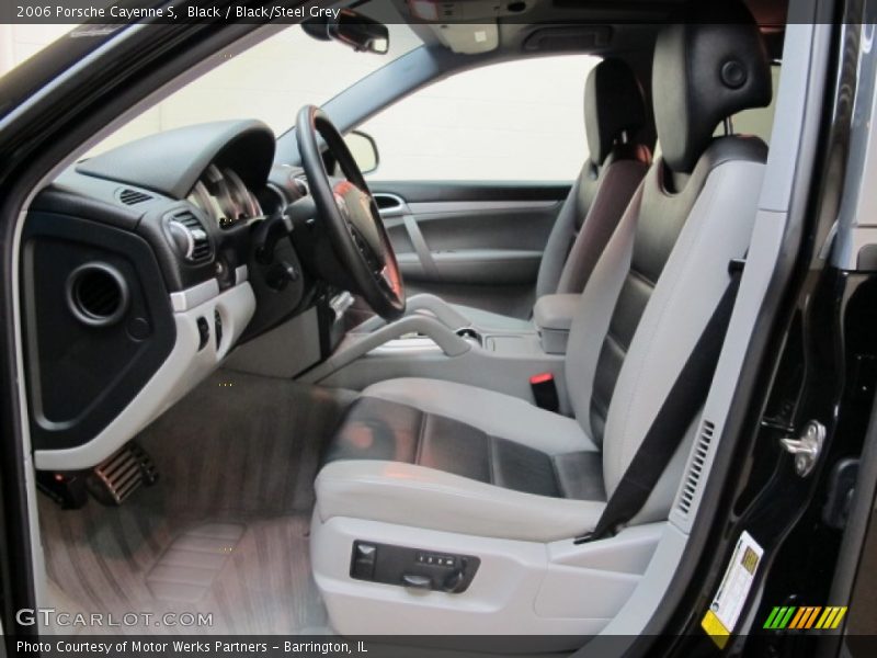 Black / Black/Steel Grey 2006 Porsche Cayenne S