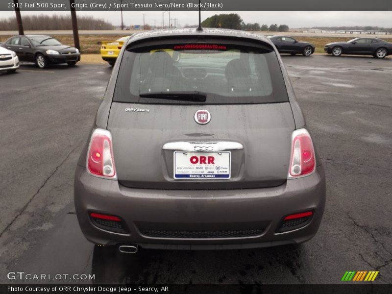 Grigio (Grey) / Sport Tessuto Nero/Nero (Black/Black) 2012 Fiat 500 Sport