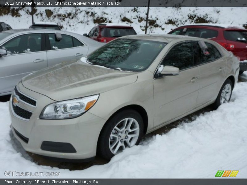 Champagne Silver Metallic / Jet Black 2013 Chevrolet Malibu LT