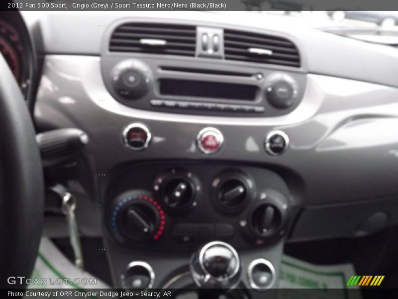 Grigio (Grey) / Sport Tessuto Nero/Nero (Black/Black) 2012 Fiat 500 Sport