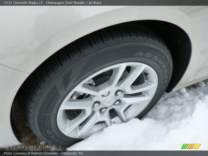 Champagne Silver Metallic / Jet Black 2013 Chevrolet Malibu LT