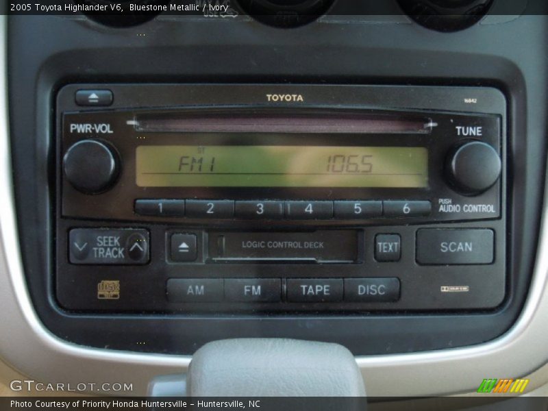 Bluestone Metallic / Ivory 2005 Toyota Highlander V6