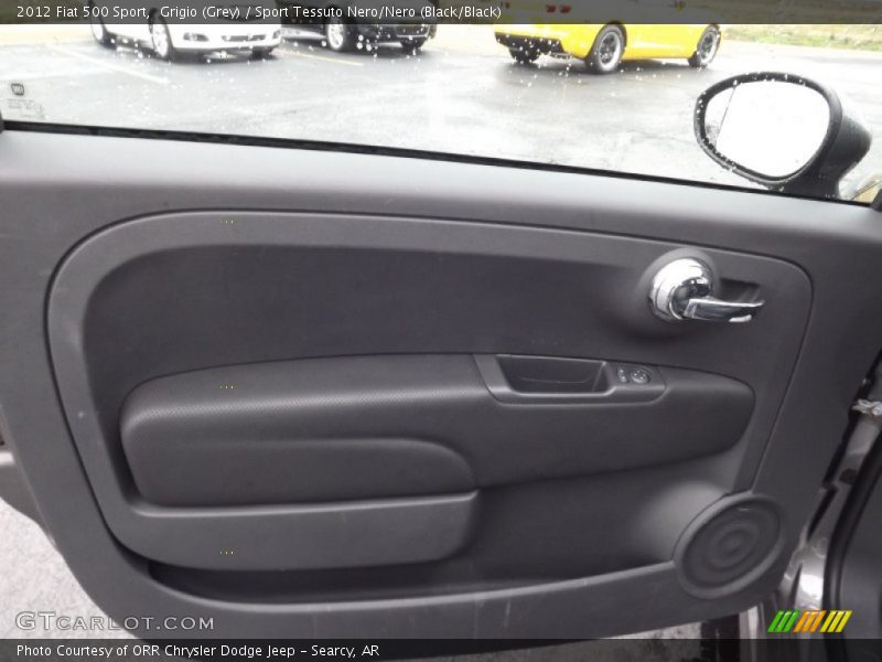 Grigio (Grey) / Sport Tessuto Nero/Nero (Black/Black) 2012 Fiat 500 Sport