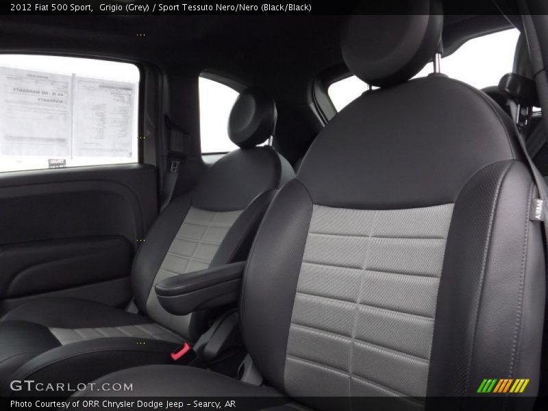 Grigio (Grey) / Sport Tessuto Nero/Nero (Black/Black) 2012 Fiat 500 Sport