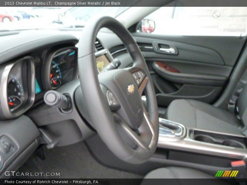 Champagne Silver Metallic / Jet Black 2013 Chevrolet Malibu LT