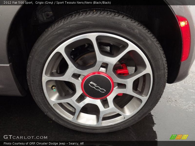 Grigio (Grey) / Sport Tessuto Nero/Nero (Black/Black) 2012 Fiat 500 Sport