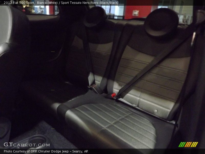 Bianco (White) / Sport Tessuto Nero/Nero (Black/Black) 2012 Fiat 500 Sport