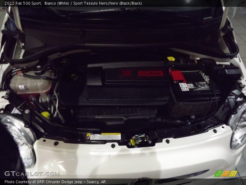 Bianco (White) / Sport Tessuto Nero/Nero (Black/Black) 2012 Fiat 500 Sport