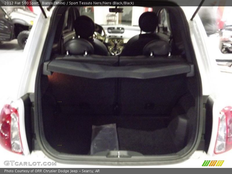 Bianco (White) / Sport Tessuto Nero/Nero (Black/Black) 2012 Fiat 500 Sport