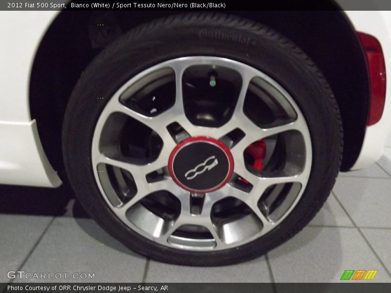 Bianco (White) / Sport Tessuto Nero/Nero (Black/Black) 2012 Fiat 500 Sport