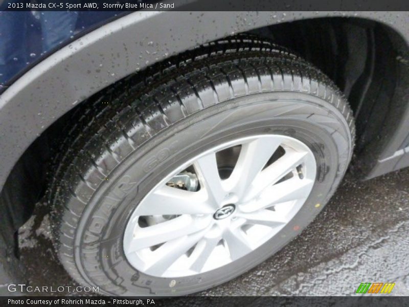 Stormy Blue Mica / Sand 2013 Mazda CX-5 Sport AWD