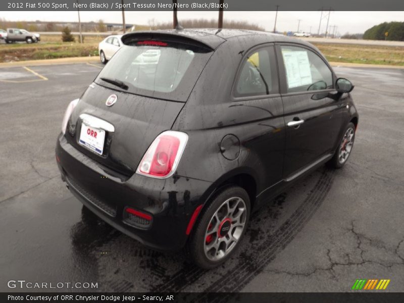 Nero (Black) / Sport Tessuto Nero/Nero (Black/Black) 2012 Fiat 500 Sport