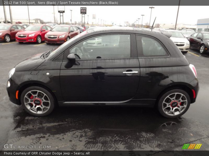 Nero (Black) / Sport Tessuto Nero/Nero (Black/Black) 2012 Fiat 500 Sport