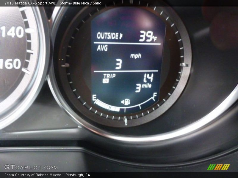 Stormy Blue Mica / Sand 2013 Mazda CX-5 Sport AWD