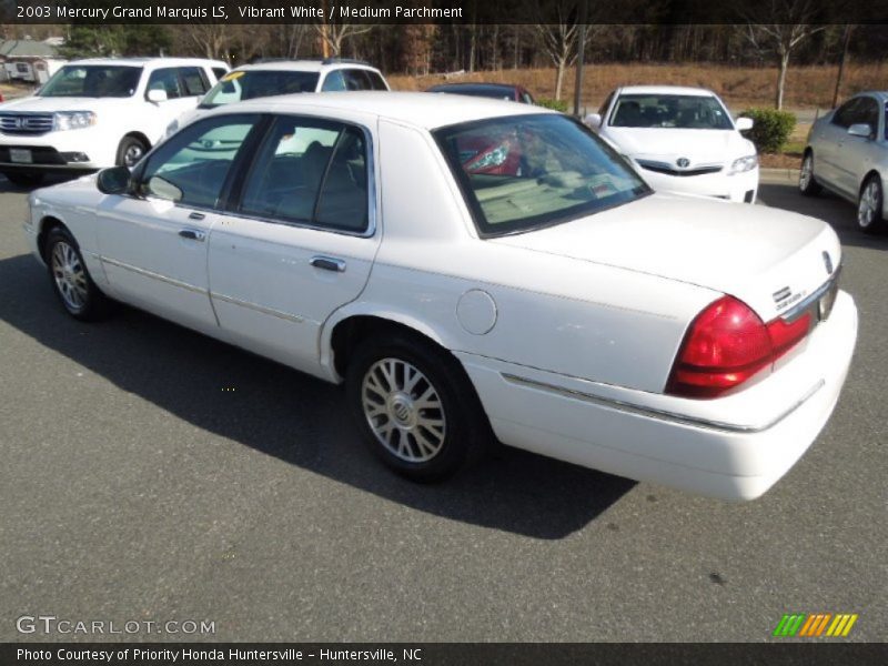 Vibrant White / Medium Parchment 2003 Mercury Grand Marquis LS
