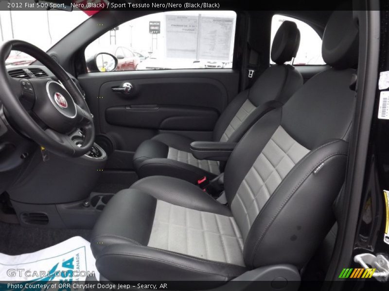 Nero (Black) / Sport Tessuto Nero/Nero (Black/Black) 2012 Fiat 500 Sport
