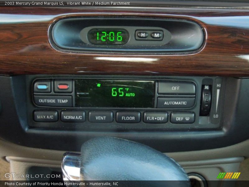 Vibrant White / Medium Parchment 2003 Mercury Grand Marquis LS