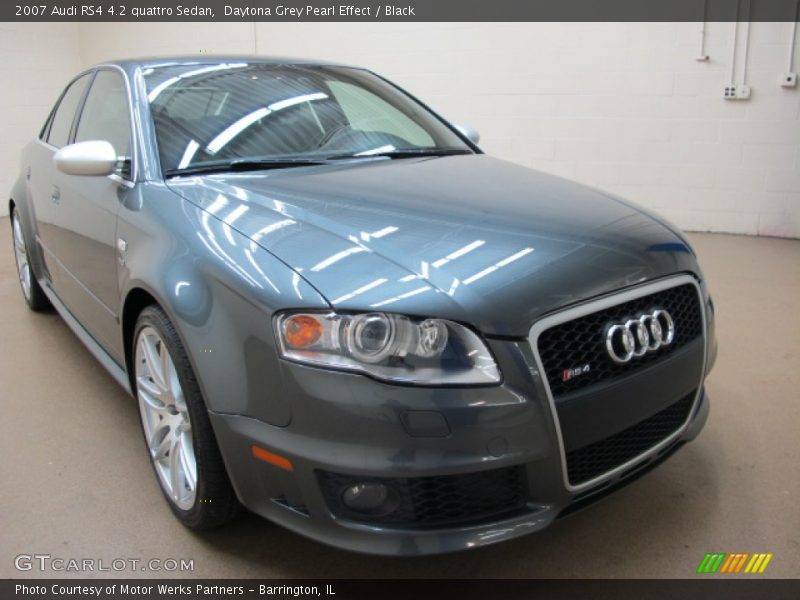 Daytona Grey Pearl Effect / Black 2007 Audi RS4 4.2 quattro Sedan