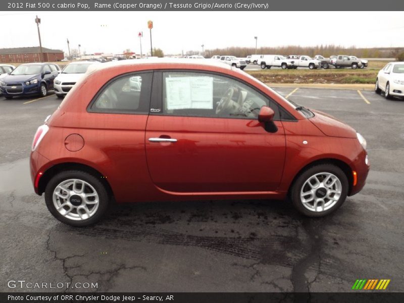  2012 500 c cabrio Pop Rame (Copper Orange)