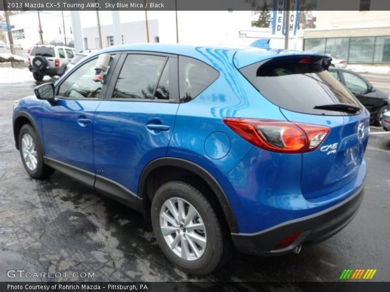 Sky Blue Mica / Black 2013 Mazda CX-5 Touring AWD