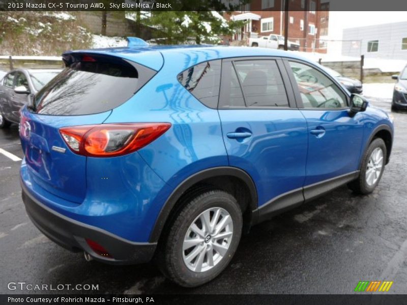 Sky Blue Mica / Black 2013 Mazda CX-5 Touring AWD