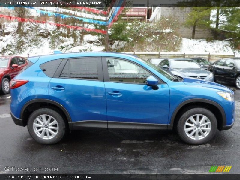 Sky Blue Mica / Black 2013 Mazda CX-5 Touring AWD