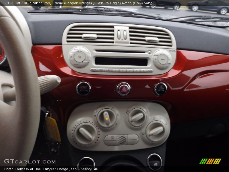 Rame (Copper Orange) / Tessuto Grigio/Avorio (Grey/Ivory) 2012 Fiat 500 c cabrio Pop