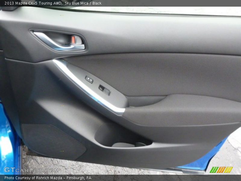 Sky Blue Mica / Black 2013 Mazda CX-5 Touring AWD