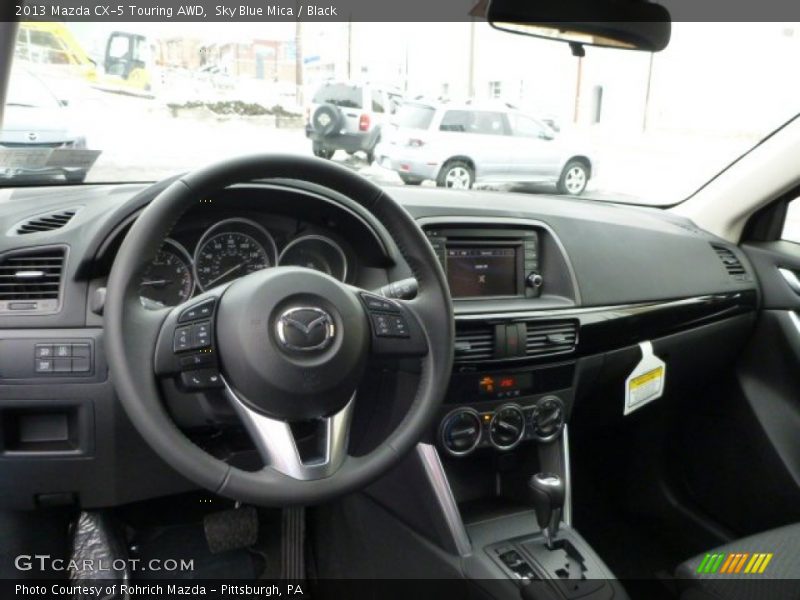 Sky Blue Mica / Black 2013 Mazda CX-5 Touring AWD