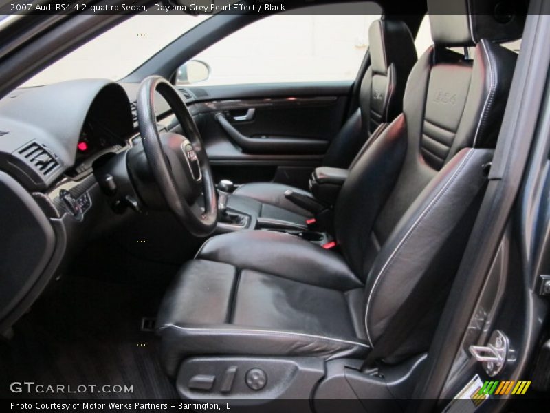 Front Seat of 2007 RS4 4.2 quattro Sedan