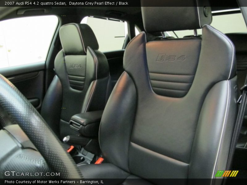 Daytona Grey Pearl Effect / Black 2007 Audi RS4 4.2 quattro Sedan