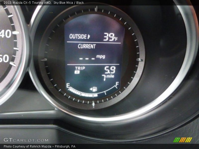 Sky Blue Mica / Black 2013 Mazda CX-5 Touring AWD