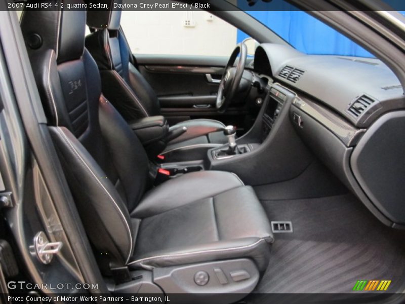 Daytona Grey Pearl Effect / Black 2007 Audi RS4 4.2 quattro Sedan