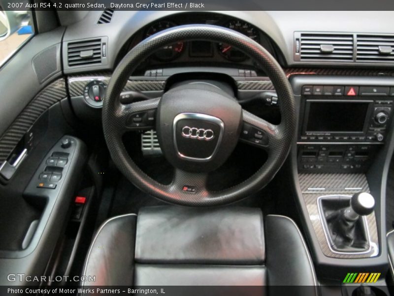 Daytona Grey Pearl Effect / Black 2007 Audi RS4 4.2 quattro Sedan