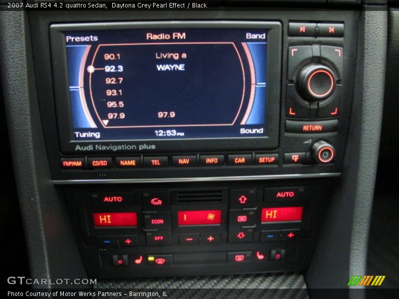 Daytona Grey Pearl Effect / Black 2007 Audi RS4 4.2 quattro Sedan