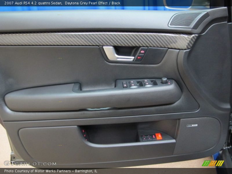 Daytona Grey Pearl Effect / Black 2007 Audi RS4 4.2 quattro Sedan