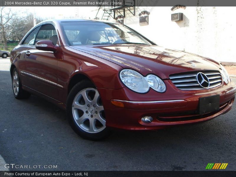 Firemist Red Metallic / Stone 2004 Mercedes-Benz CLK 320 Coupe