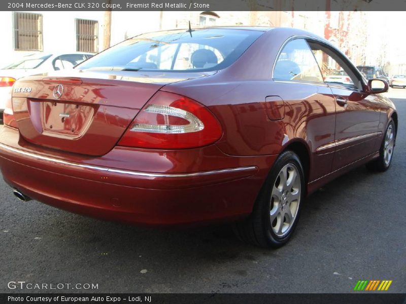 Firemist Red Metallic / Stone 2004 Mercedes-Benz CLK 320 Coupe