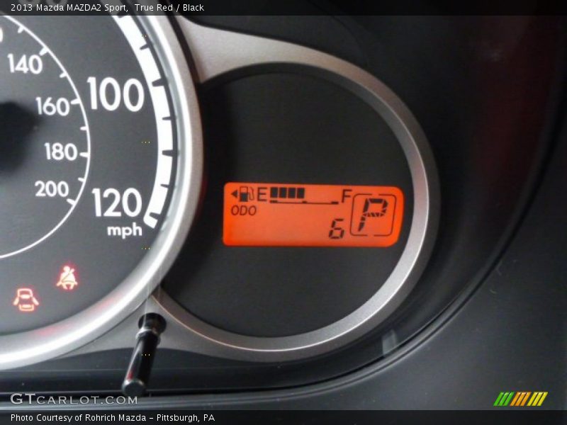 True Red / Black 2013 Mazda MAZDA2 Sport