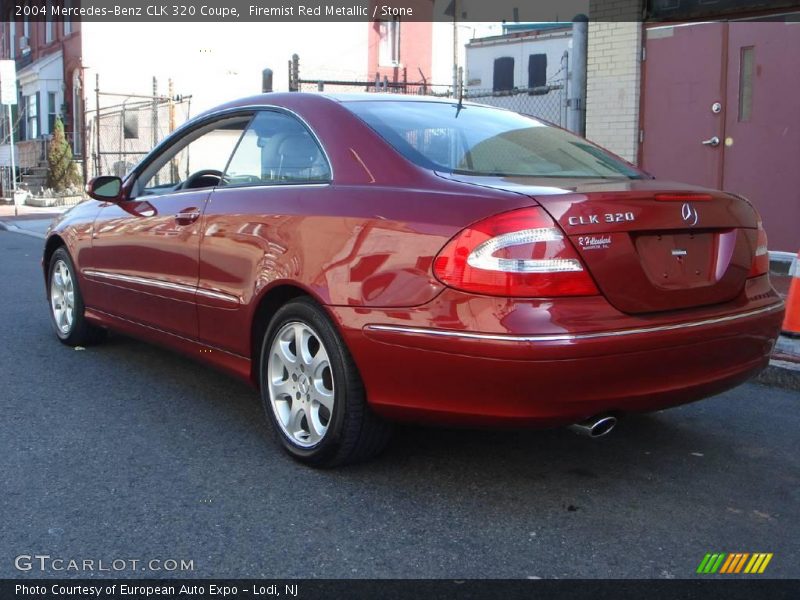 Firemist Red Metallic / Stone 2004 Mercedes-Benz CLK 320 Coupe