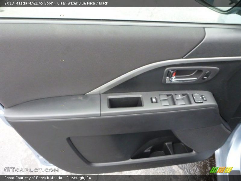 Clear Water Blue Mica / Black 2013 Mazda MAZDA5 Sport