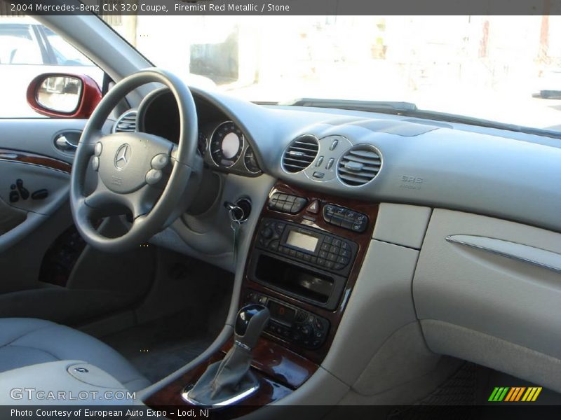 Firemist Red Metallic / Stone 2004 Mercedes-Benz CLK 320 Coupe